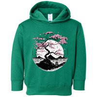 Japanese Sakura Garden Geisha Mount Fuji Cherry Blossom Toddler Hoodie