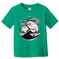 Japanese Sakura Garden Geisha Mount Fuji Cherry Blossom Toddler T-Shirt