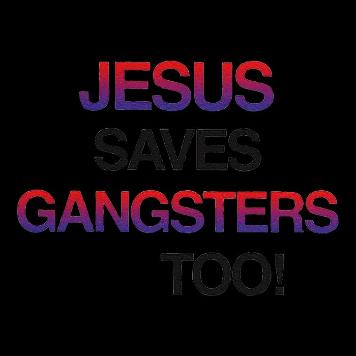 Jesus Saves Gangsters Too Christmas Flatbill Hat