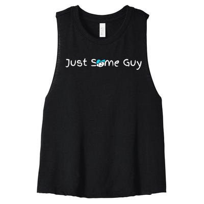 Just Some Guy Premium Women's Racerback Cropped Tank