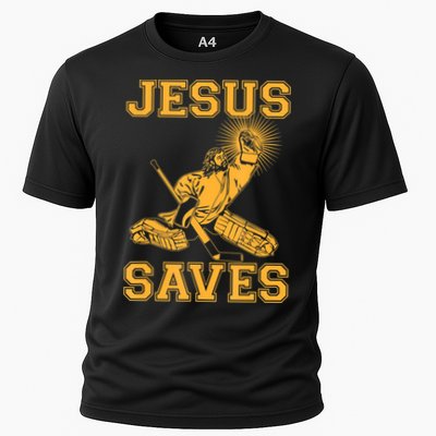 Jesus Saves Hockey Performance Shirt