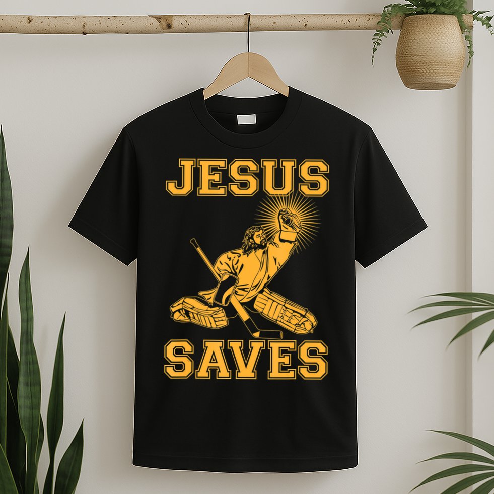 Jesus Saves Hockey T-Shirt