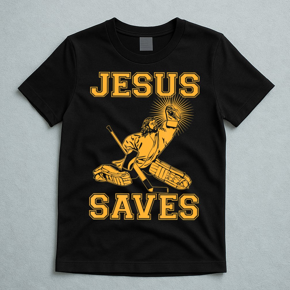 Jesus Saves Hockey T-Shirt