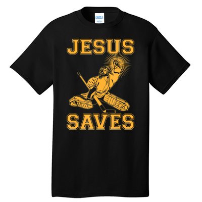 Jesus Saves Hockey Tall T-Shirt