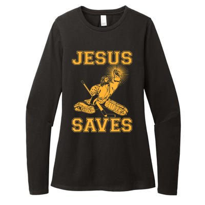 Jesus Saves Hockey Womens CVC Long Sleeve Shirt