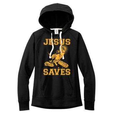 Jesus Saves Hockey Women's Fleece Hoodie