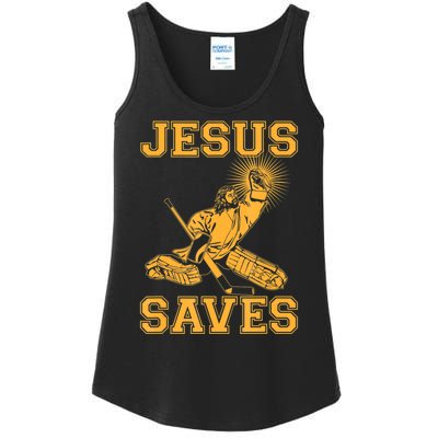 Jesus Saves Hockey Ladies Essential Tank