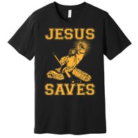 Jesus Saves Hockey Premium T-Shirt