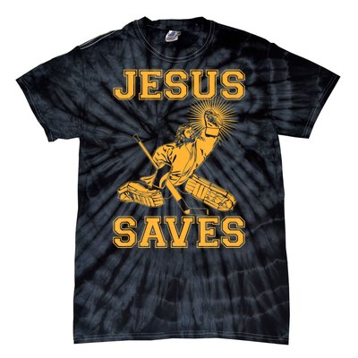 Jesus Saves Hockey Tie-Dye T-Shirt