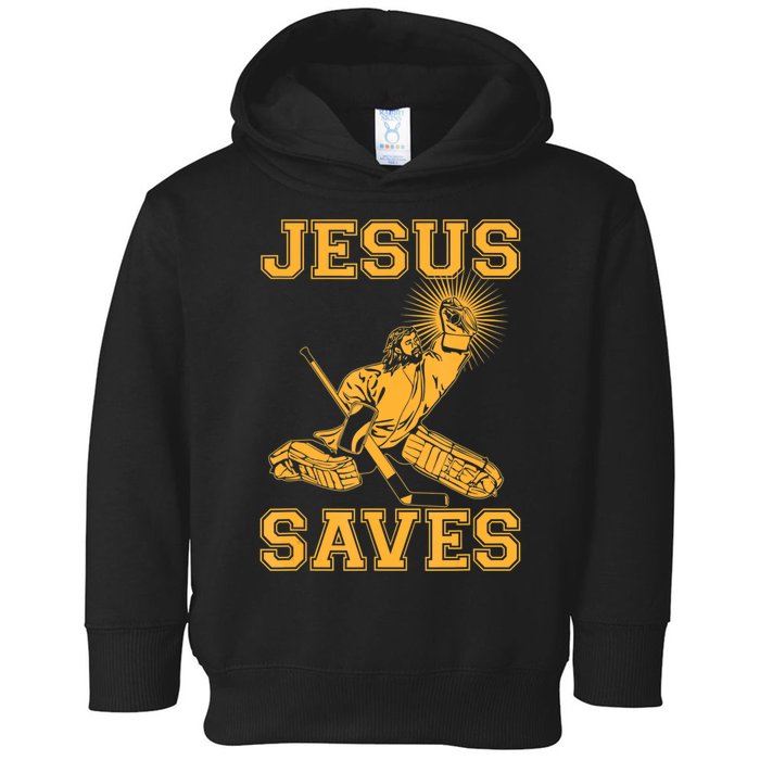 Jesus Saves Hockey Toddler Hoodie