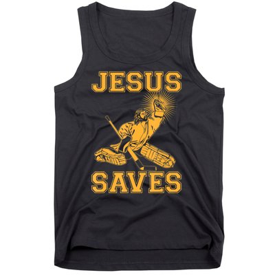 Jesus Saves Hockey Tank Top