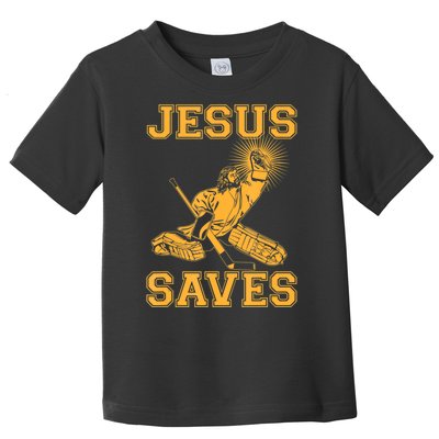 Jesus Saves Hockey Toddler T-Shirt