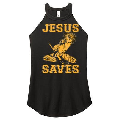 Jesus Saves Hockey Women's Perfect Tri Rocker Tank