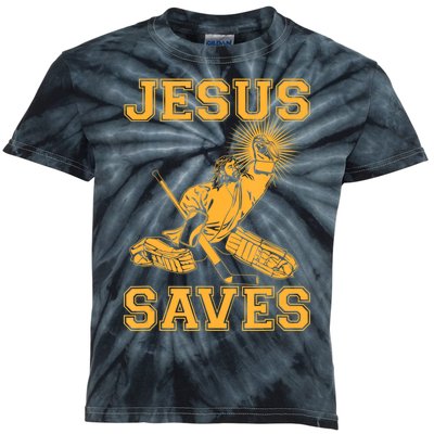 Jesus Saves Hockey Kids Tie-Dye T-Shirt