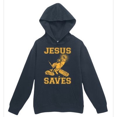 Jesus Saves Hockey Urban Pullover Hoodie