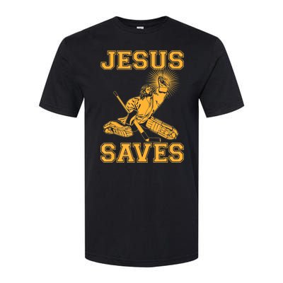 Jesus Saves Hockey Softstyle CVC T-Shirt