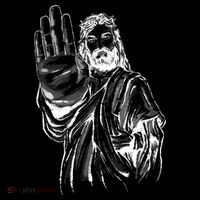 Jesus Stop Hand Sign 16 in Basic Backpack