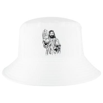 Jesus Stop Hand Sign Cool Comfort Performance Bucket Hat