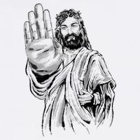 Jesus Stop Hand Sign Cool Comfort Performance Bucket Hat