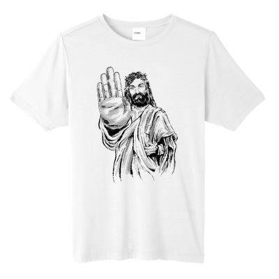 Jesus Stop Hand Sign Tall Fusion ChromaSoft Performance T-Shirt