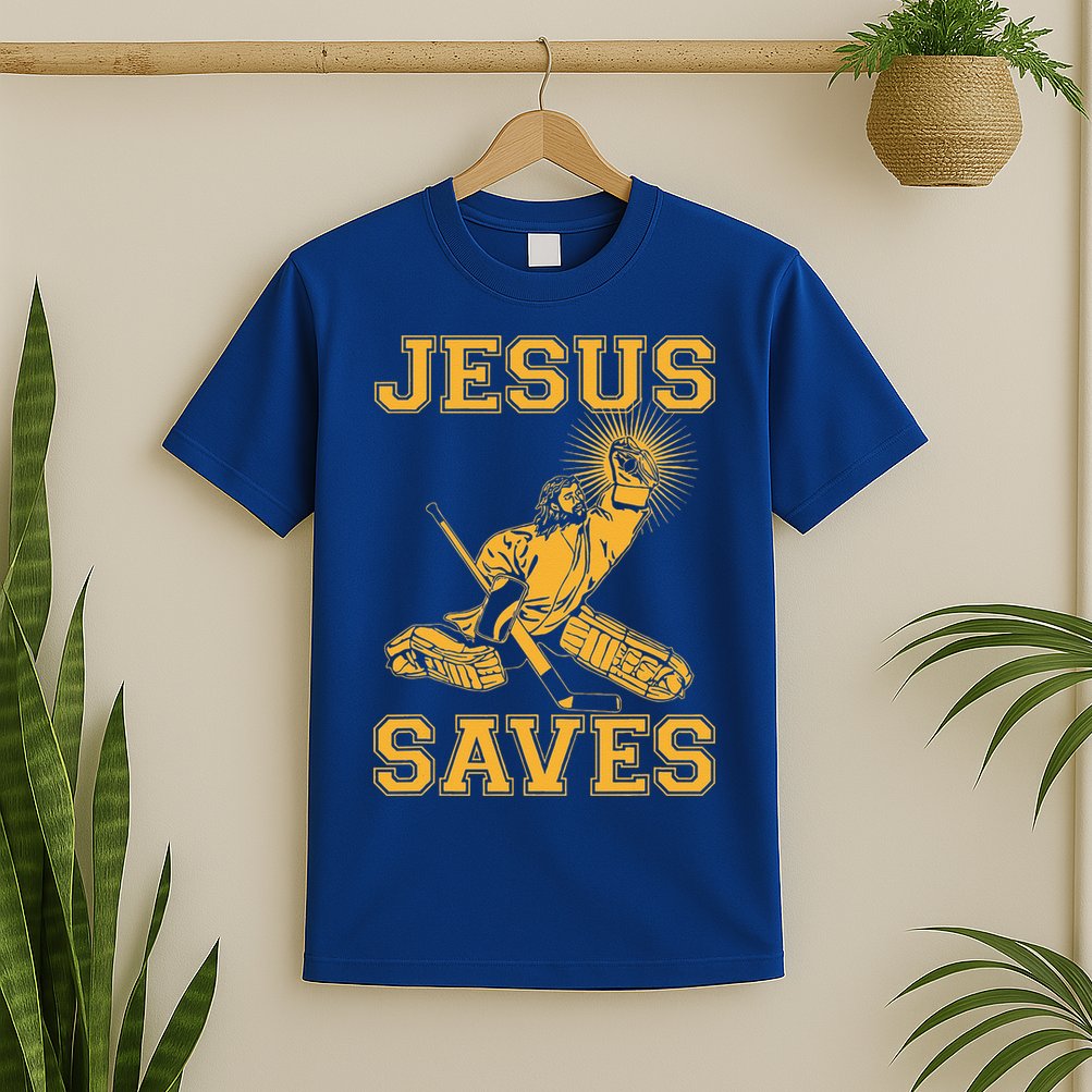 Jesus Saves Hockey T-Shirt