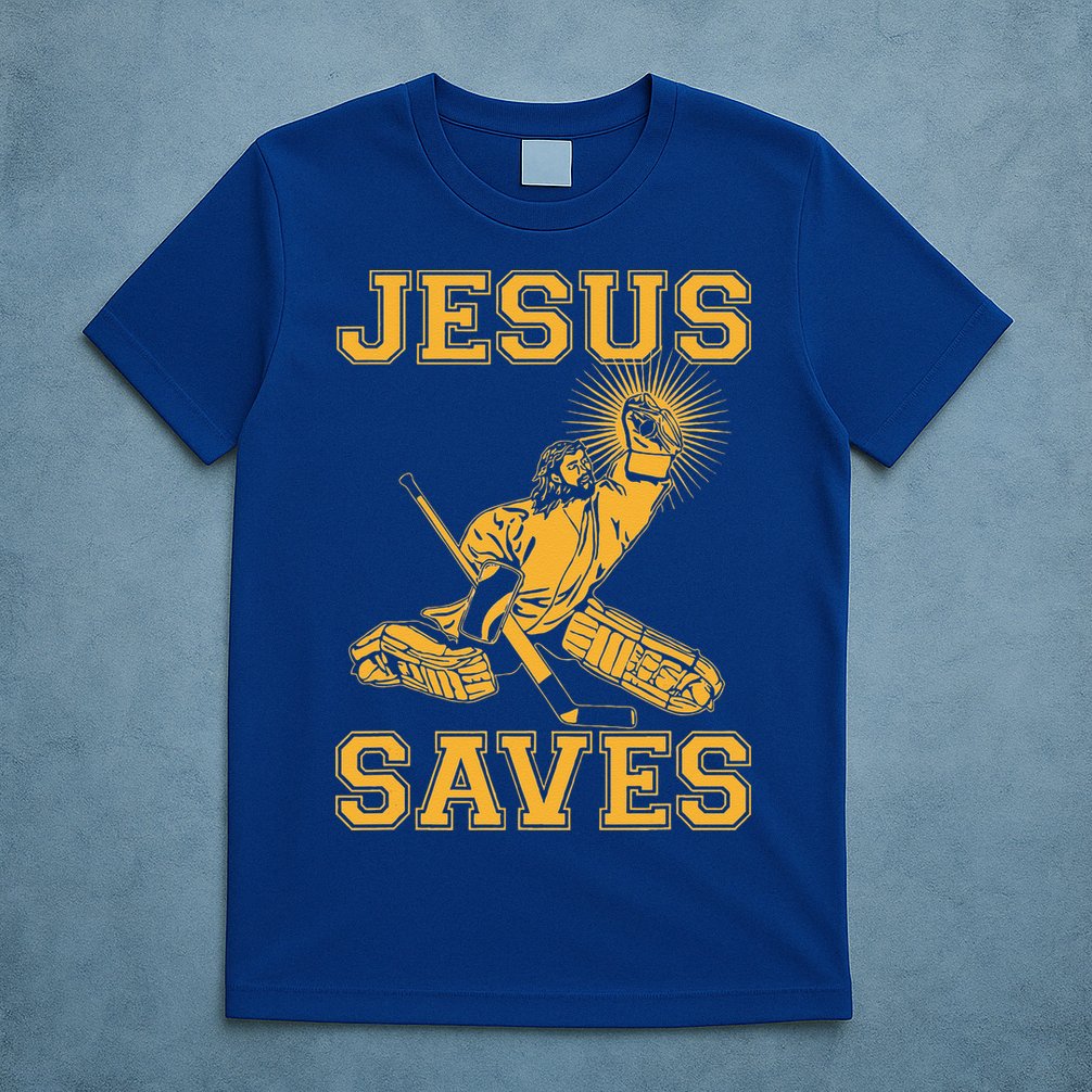 Jesus Saves Hockey T-Shirt