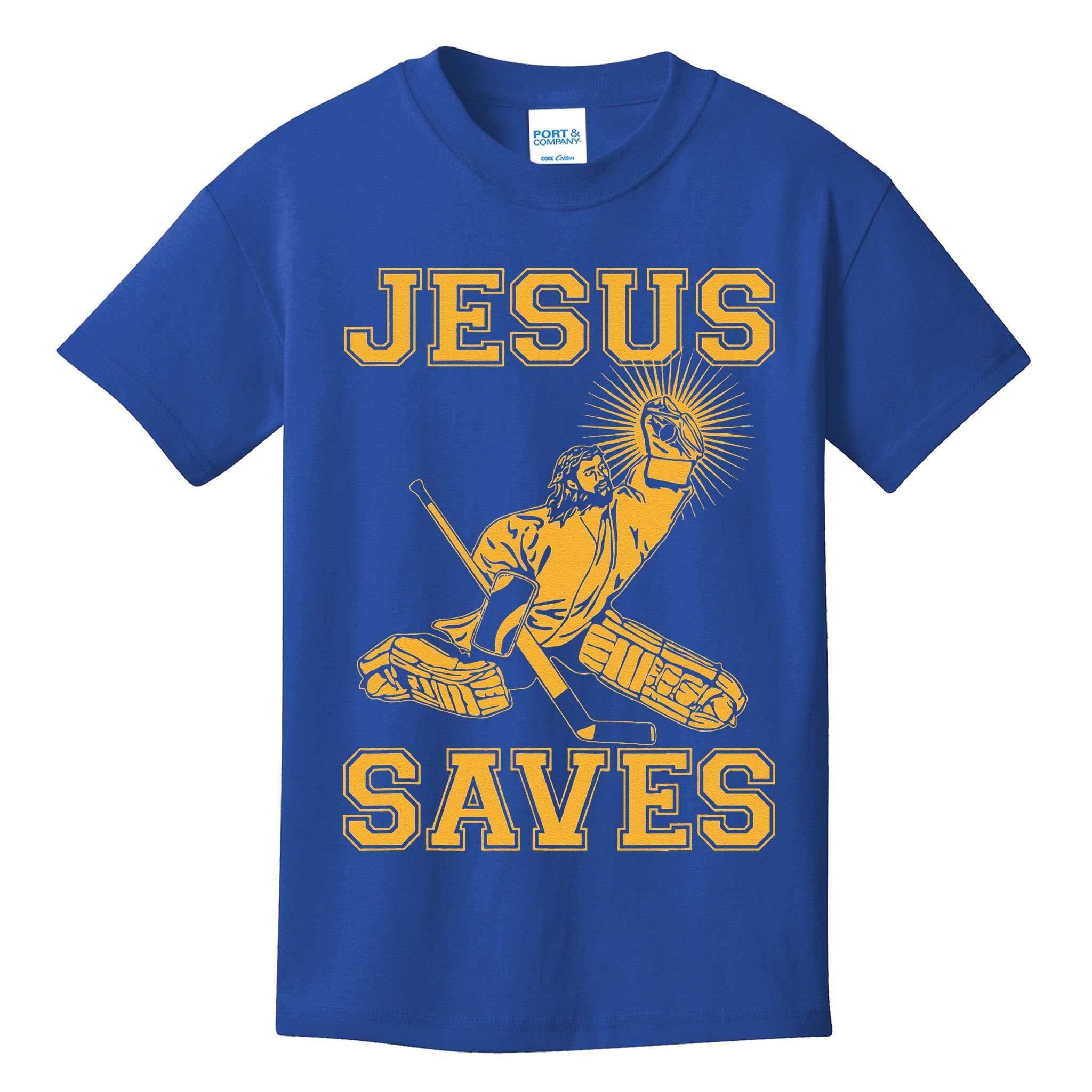 Jesus Saves Hockey Kids T-Shirt
