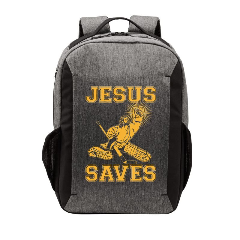 Jesus Saves Hockey Vector Backpack