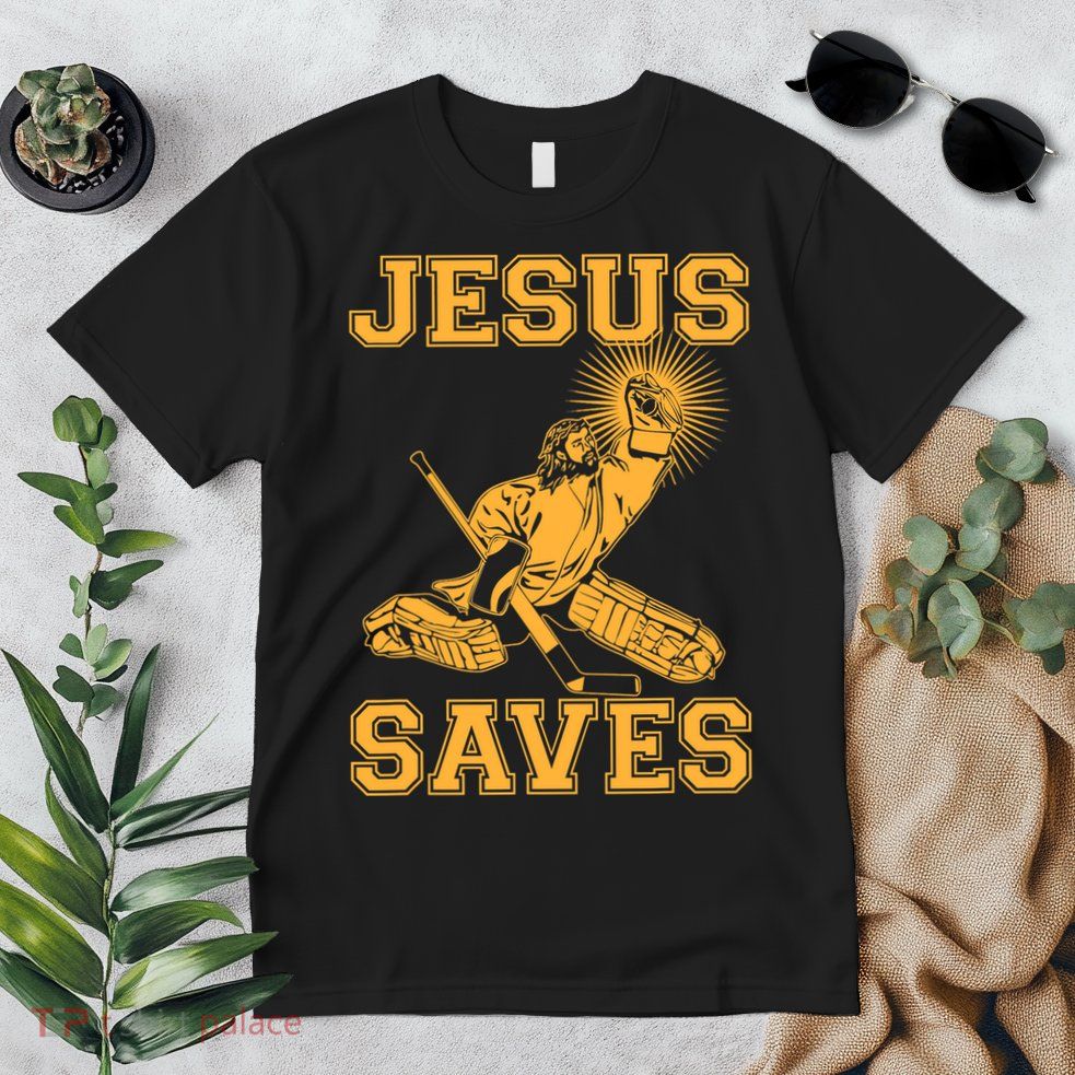 Jesus Saves Hockey Premium T-Shirt