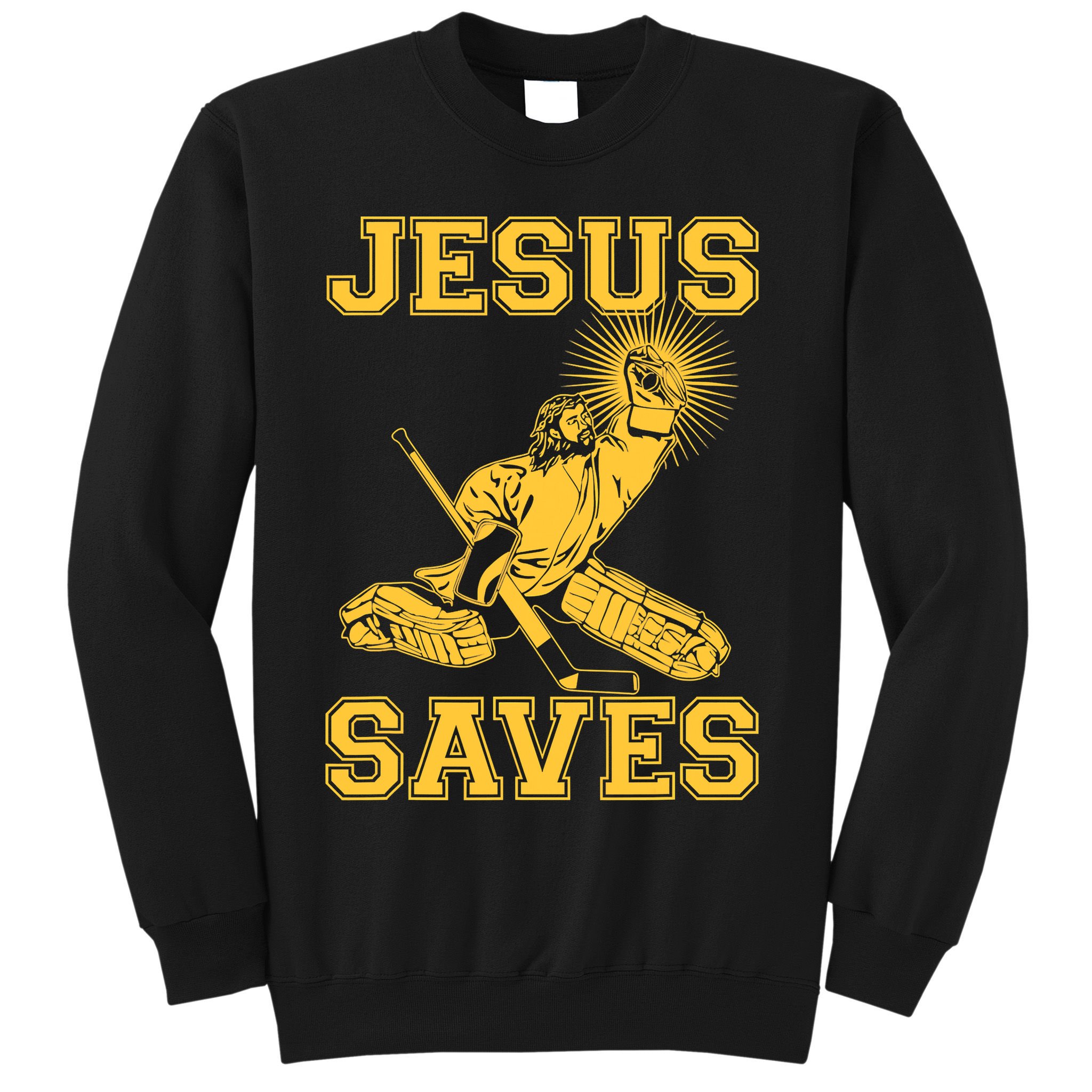 Jesus Saves Hockey Sweatshirt