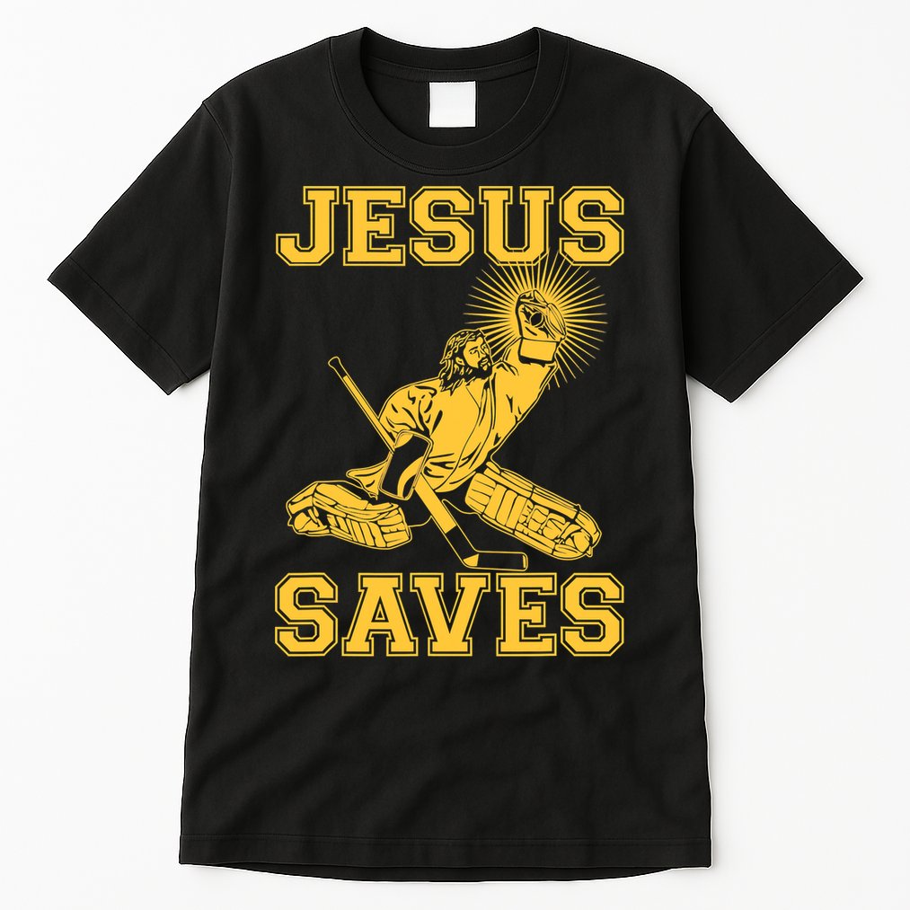 Jesus Saves Hockey Tall T-Shirt