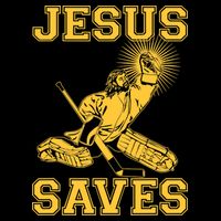 Jesus Saves Hockey 16 in Basic Backpack