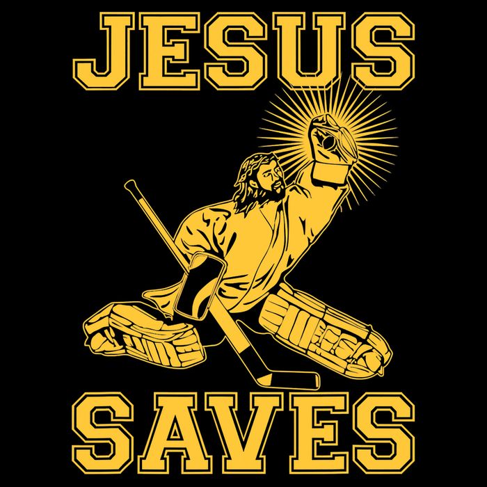 Jesus Saves Hockey 16 in Basic Backpack