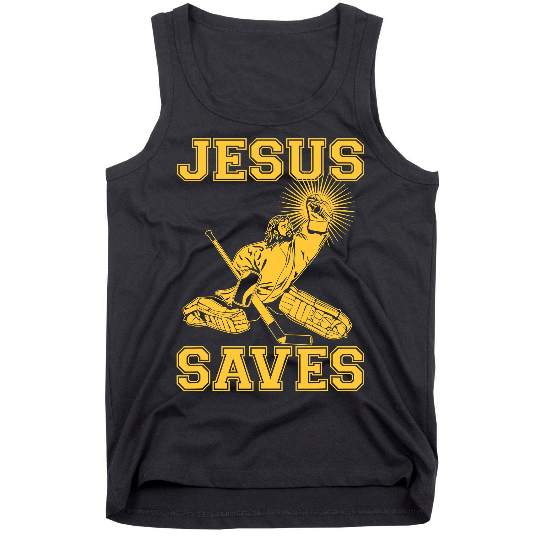 Jesus Saves Hockey Tank Top