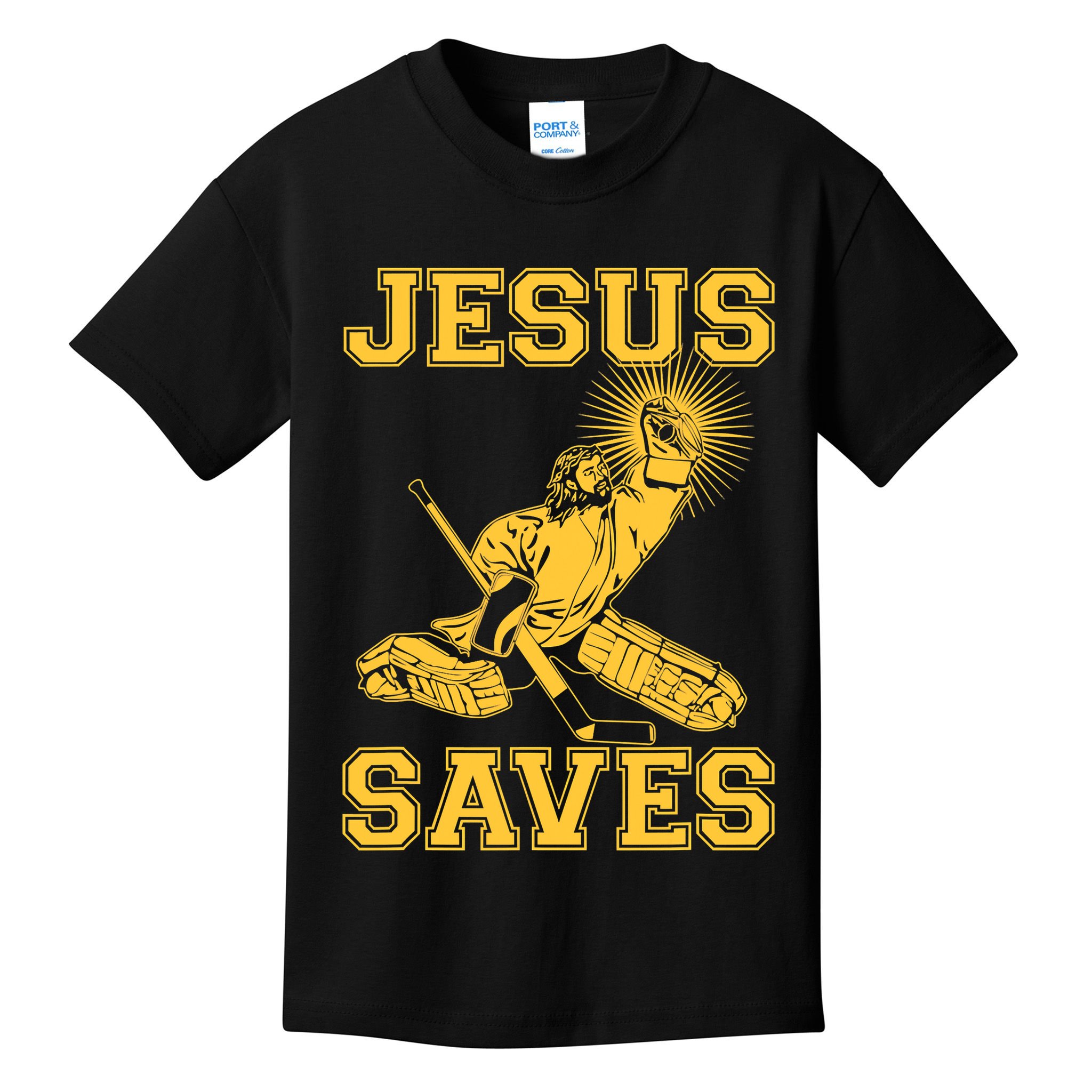 Jesus Saves Hockey Kids T-Shirt