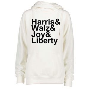 Jason Sudeikis Harris Walz Joy Liberty Womens Funnel Neck Pullover Hood