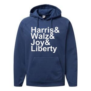 Jason Sudeikis Harris Walz Joy Liberty Performance Fleece Hoodie