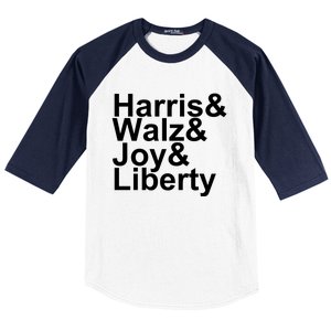 Jason Sudeikis Harris Walz Joy Liberty Baseball Sleeve Shirt