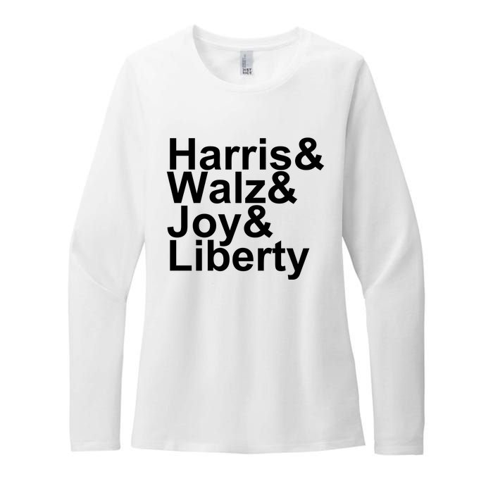 Jason Sudeikis Harris Walz Joy Liberty Womens CVC Long Sleeve Shirt