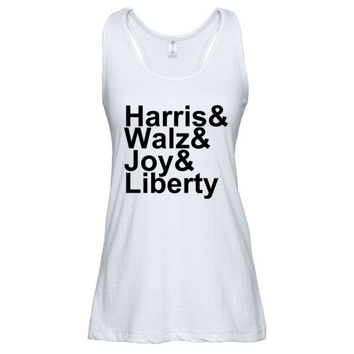 Jason Sudeikis Harris Walz Joy Liberty Ladies Essential Flowy Tank