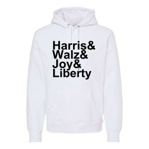 Jason Sudeikis Harris Walz Joy Liberty Premium Hoodie