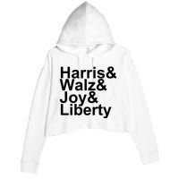 Jason Sudeikis Harris Walz Joy Liberty Crop Fleece Hoodie