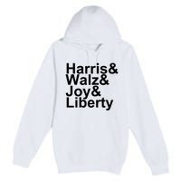 Jason Sudeikis Harris Walz Joy Liberty Premium Pullover Hoodie