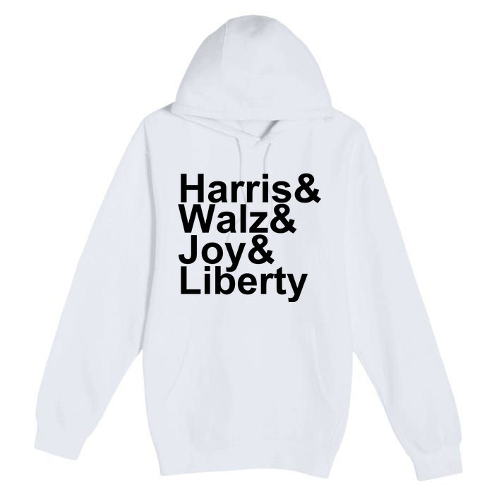 Jason Sudeikis Harris Walz Joy Liberty Premium Pullover Hoodie