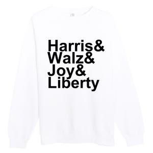 Jason Sudeikis Harris Walz Joy Liberty Premium Crewneck Sweatshirt