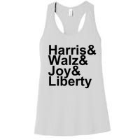 Jason Sudeikis Harris Walz Joy Liberty Women's Racerback Tank