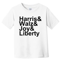 Jason Sudeikis Harris Walz Joy Liberty Toddler T-Shirt