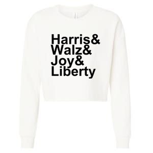 Jason Sudeikis Harris Walz Joy Liberty Cropped Pullover Crew