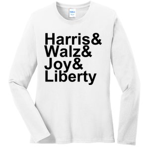 Jason Sudeikis Harris Walz Joy Liberty Ladies Long Sleeve Shirt