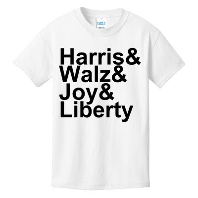 Jason Sudeikis Harris Walz Joy Liberty Kids T-Shirt